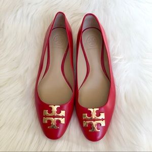 Tory Burch Raleigh Red Flats
